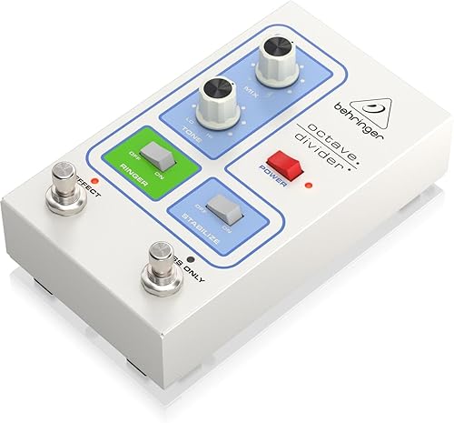 Miniatura 3 de Behringer Pedal de efecto octava para guitarra, divisor plateado
