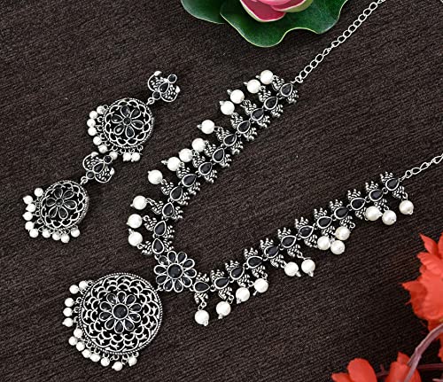 Traditional Indian Rakhi Necklace Set EV-3674-BK