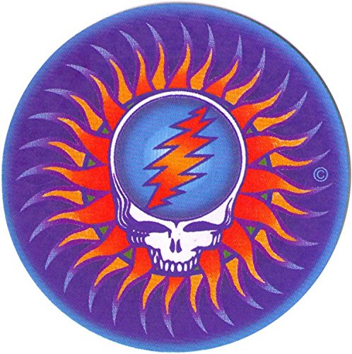 Steal Your Face Sun - Grateful Dead Small Bumper Sticker or Laptop Decal (3" Circular)