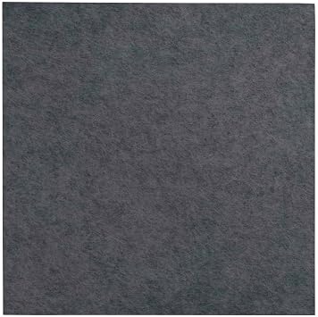 VERSARE Wall-Mounted SoundSorb Acoustic Square Panel | Soundproof Noise Pads | Acoustics for Home Studios, Theaters or Schools | 24" Flat Square Dark Gray