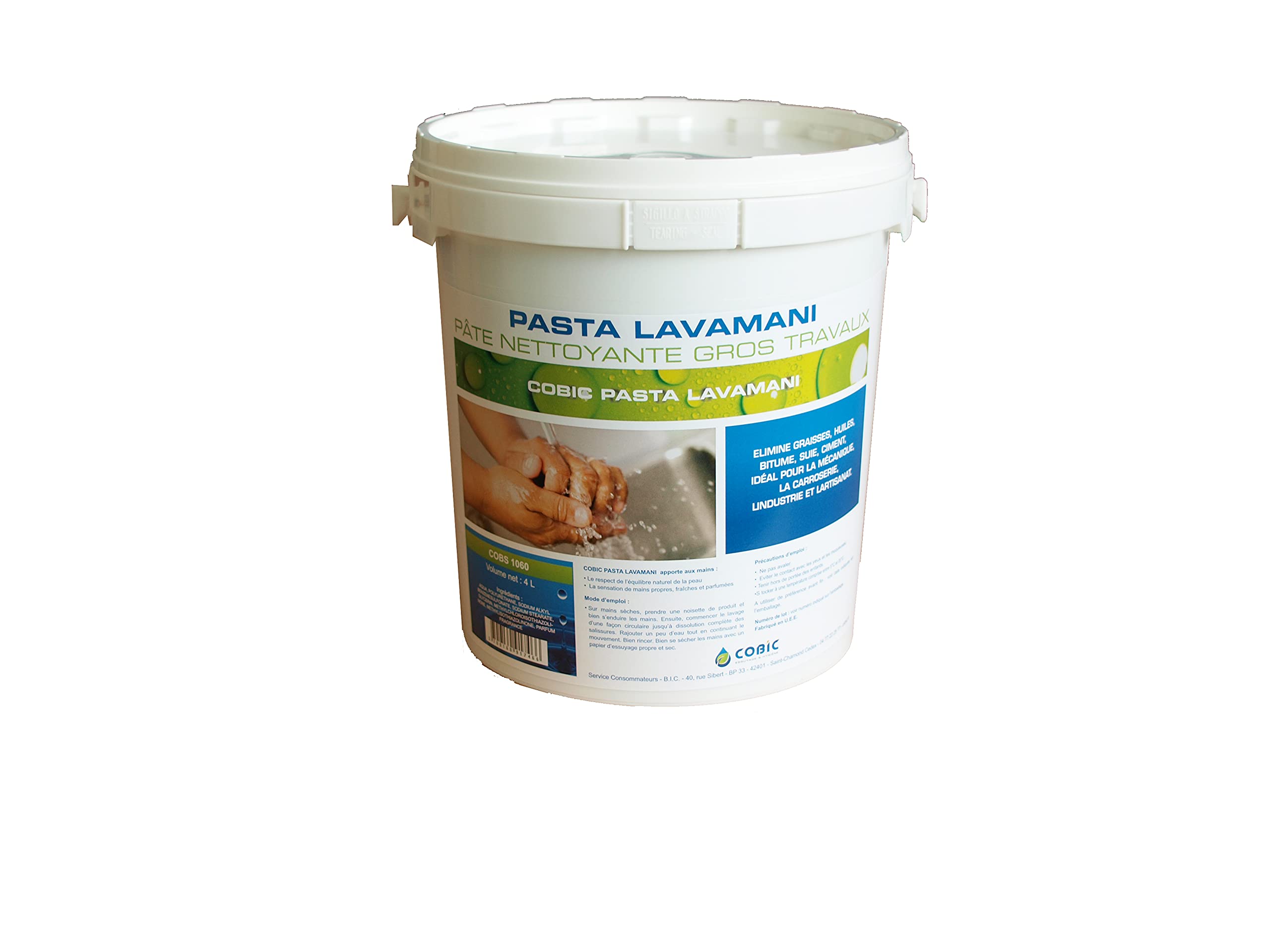 COBIC PASTA LAVAMANI Pâte nettoyante mains - Carton de 4 seaux de 4L
