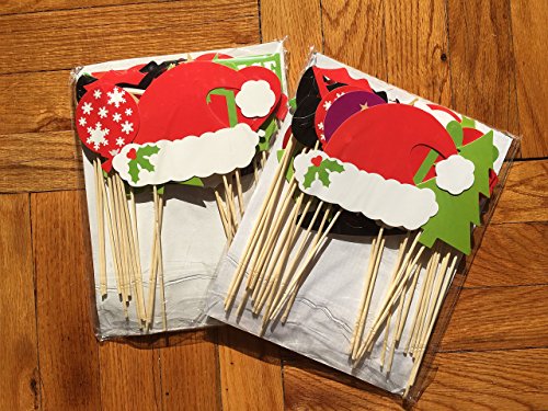 [Usa-Sales] Christmas Photo Booth Props Attached To The Sticks, No Diy Required, Christmas Gifts, Photo Masks By Usa-Sales Seller #TOP3