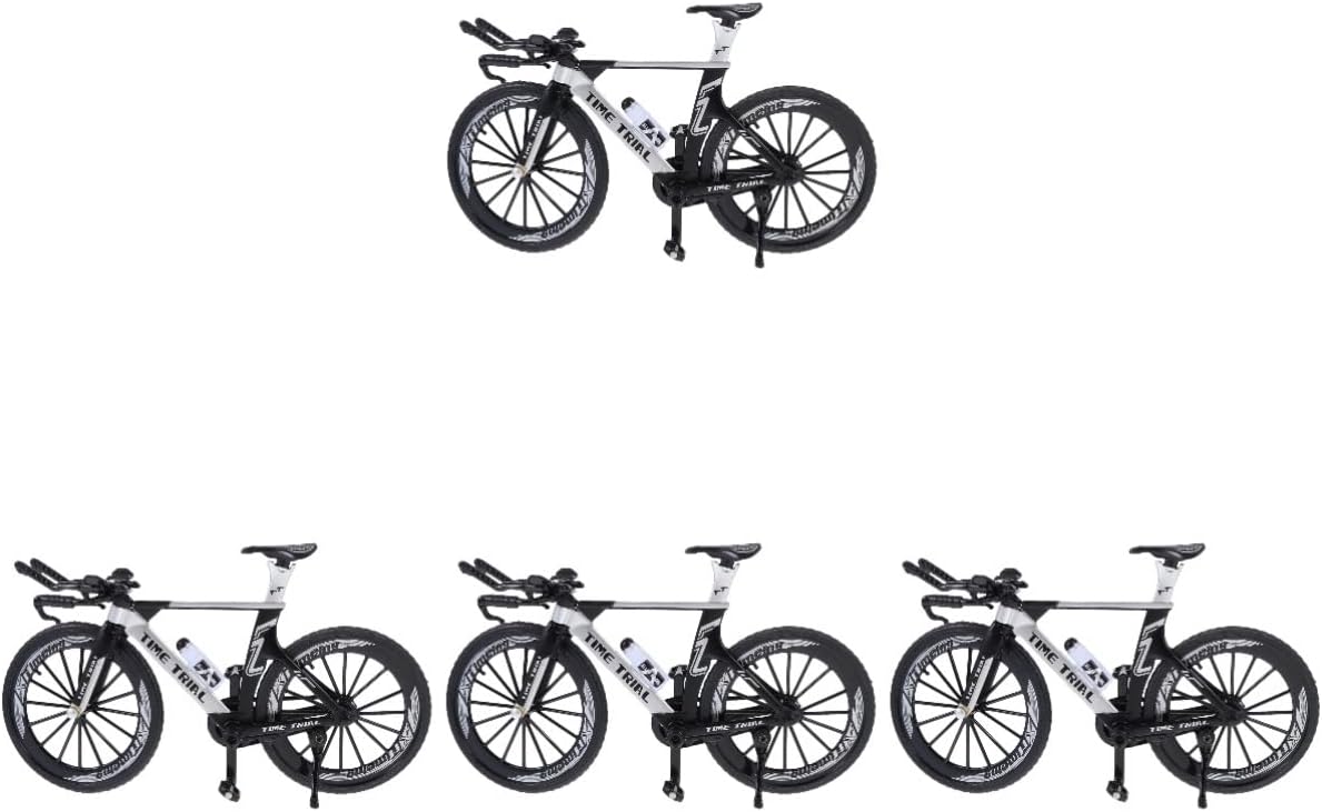 Toyvian 4 Pcs Bicycle Model Mini House Accessory Art