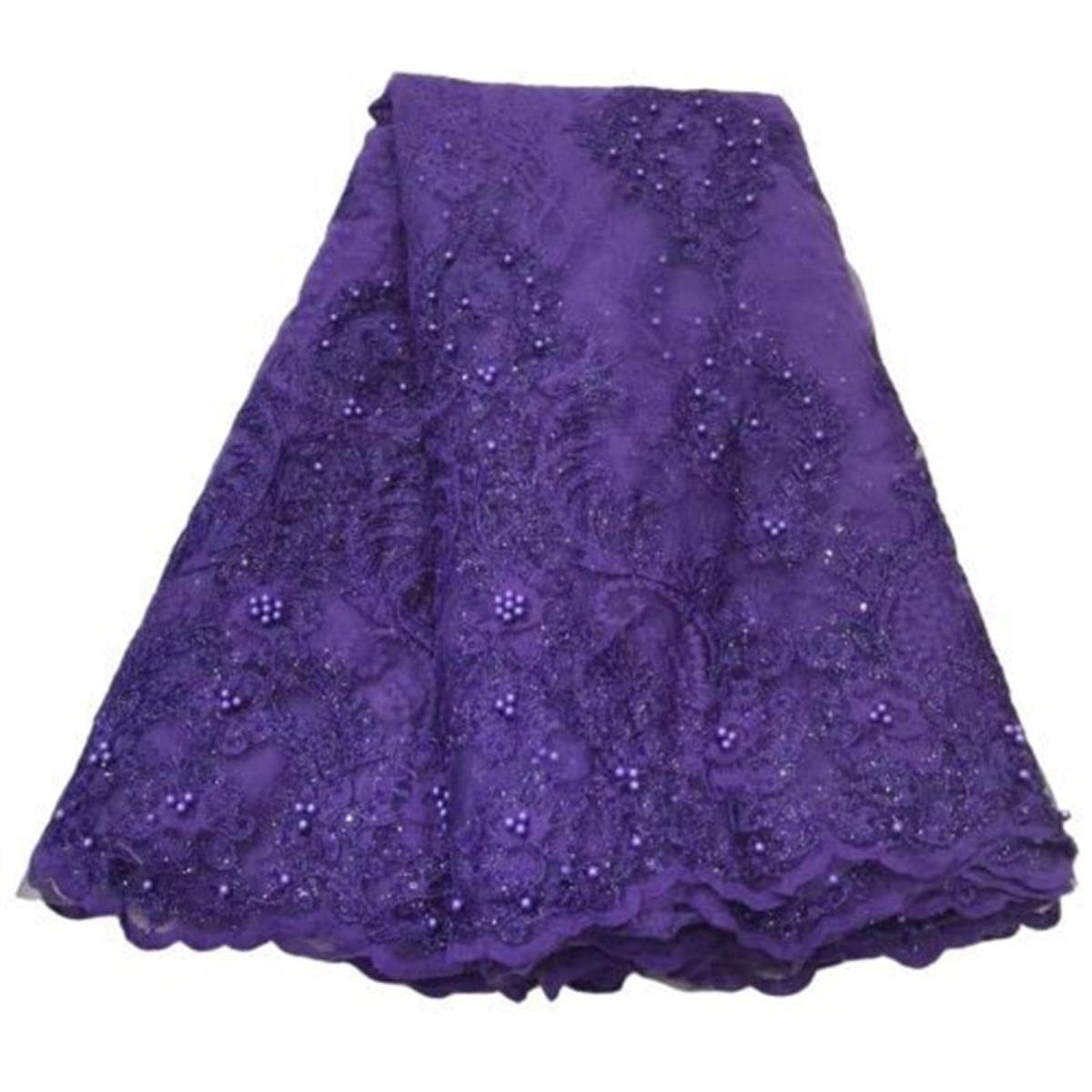 Ultimo vino rosso africano paillettes tessuto di pizzo francese perline di maglia lacci 2021 tessuto di pizzo viola per il partito cucire-37