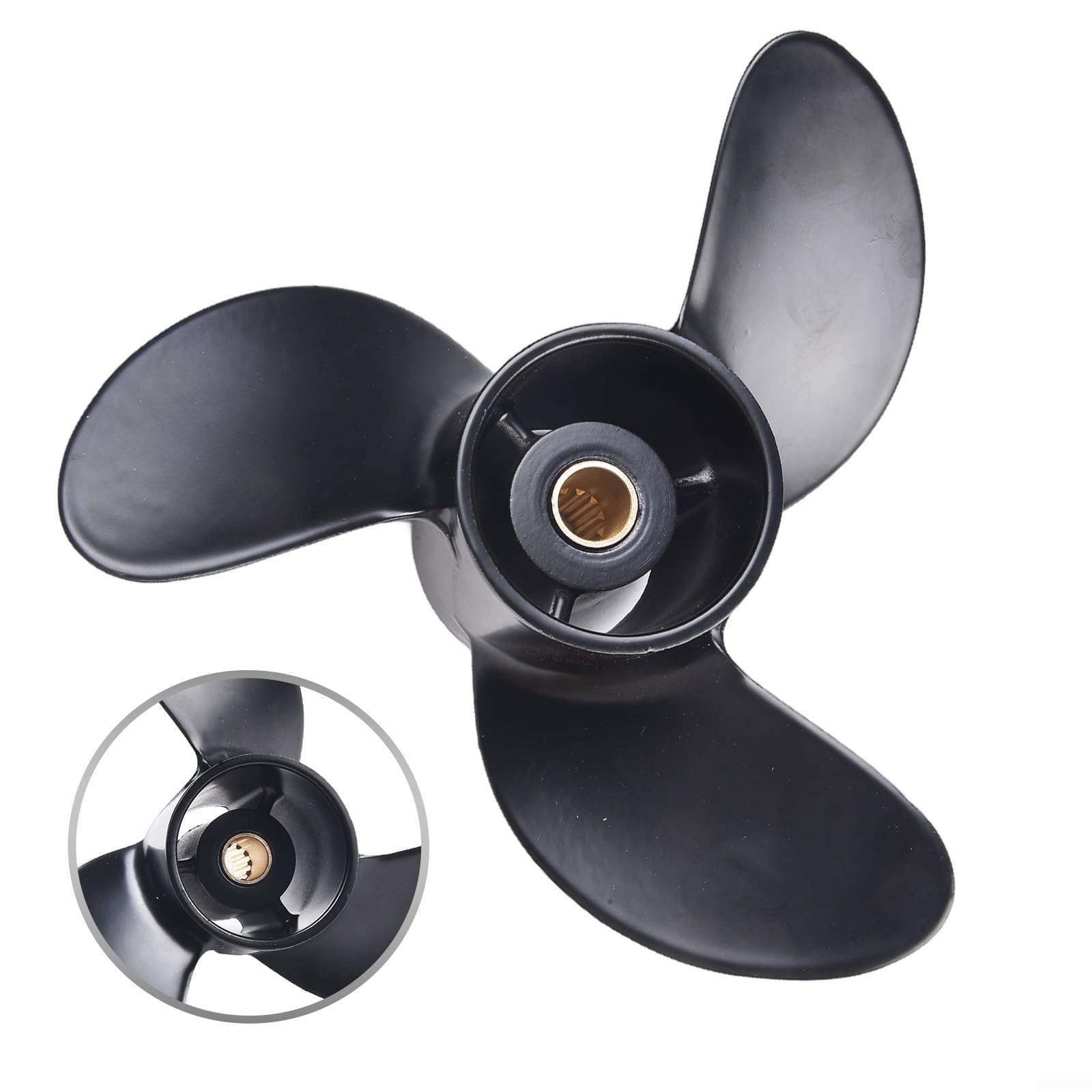 Aluminium-Außenbordpropeller, für 2-Takt 5 PS, für Tohatsu 4–6 PS, für Hangkai 2-Takt 6 PS, für Hyfong 4–6 PS