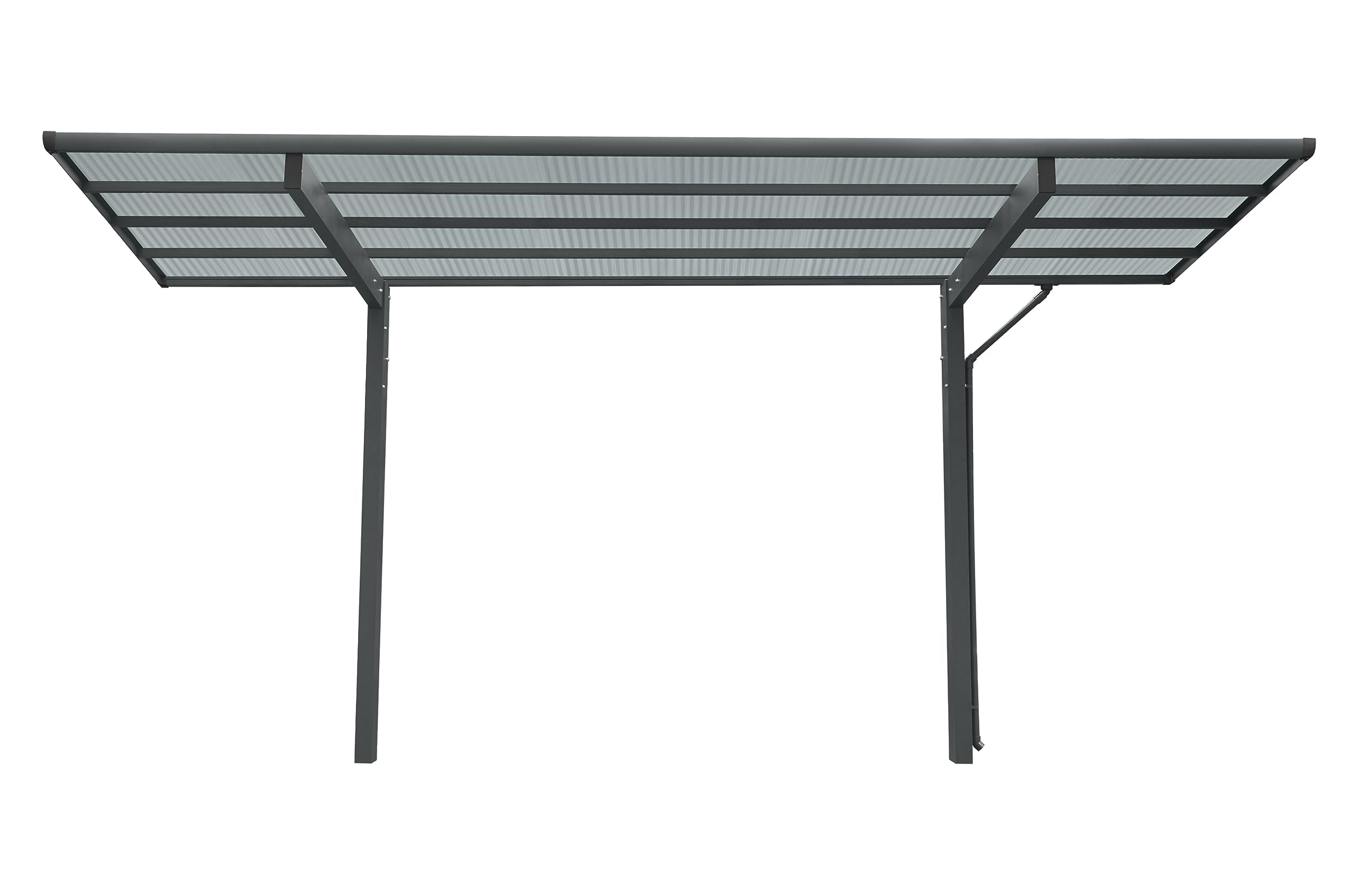 XIMAX Wing Carport Anthrazit, 531 x 275 x 283 cm, Komplettbausatz