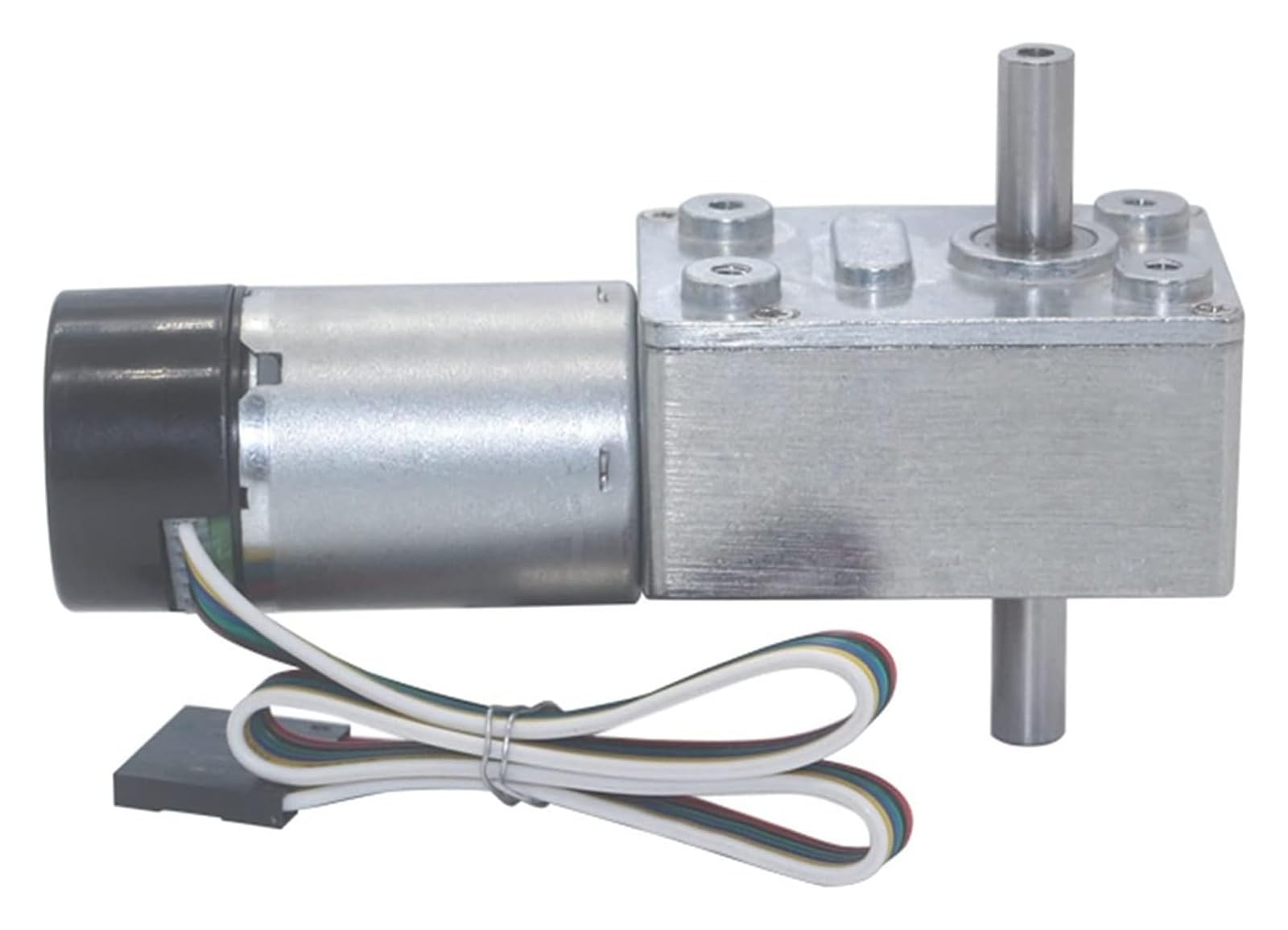 Gleichstrommotor mit hohen Drehmolekülen, DC Schneckengetriebe 6V 12V 24V 6-150RPM 25kg.cm Drehmoment 3W Mit Encoder Metal Gear (12v,66rpm)