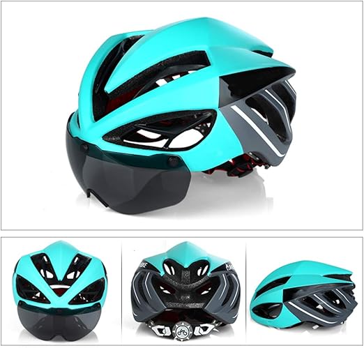 Road bike helmet with glasses Clearance