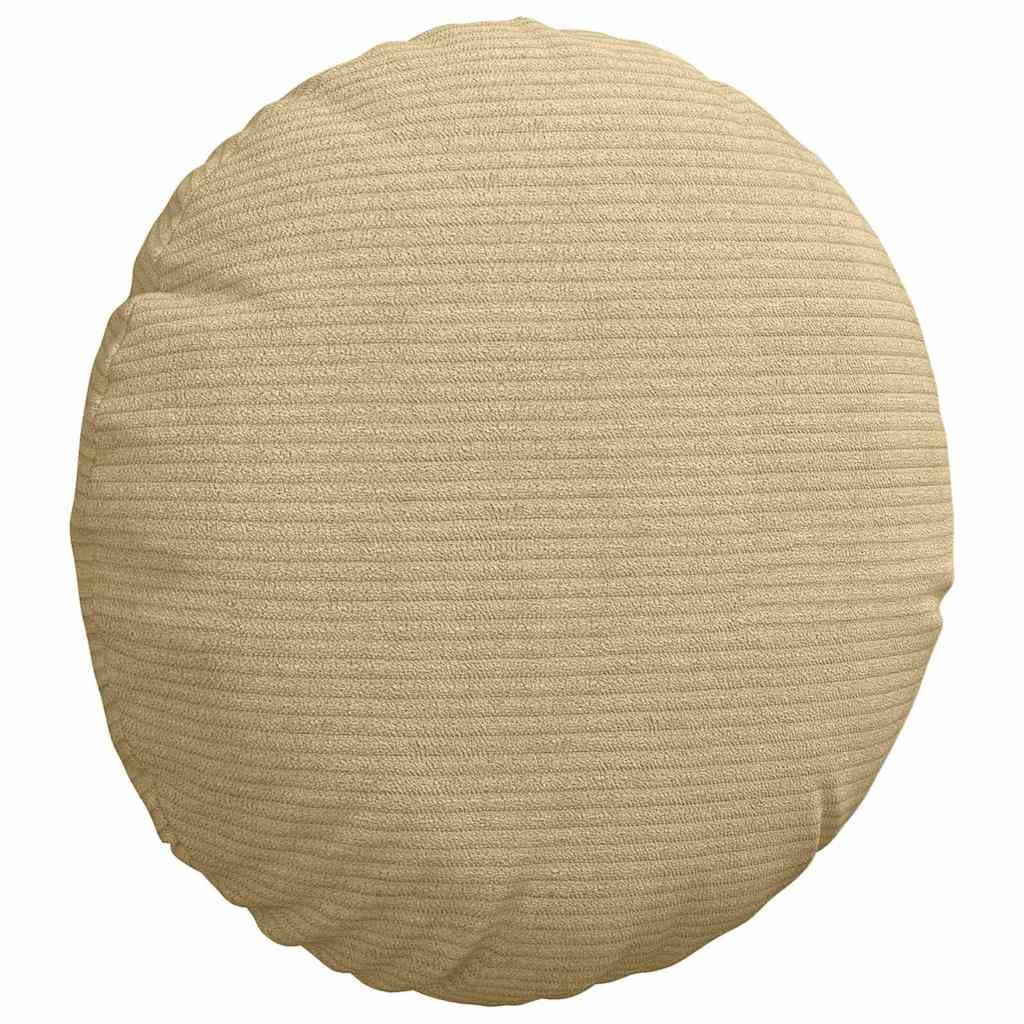 Sitzkissen 2 Stück Grau-Grün Ø30 x 13 cm Cordstoff, weiche Sitzpolster für Stühle und Sofa, vielseitige Sitzauflage, runde Lendenkissen für Wohnzimmer Esszimmer Home Office