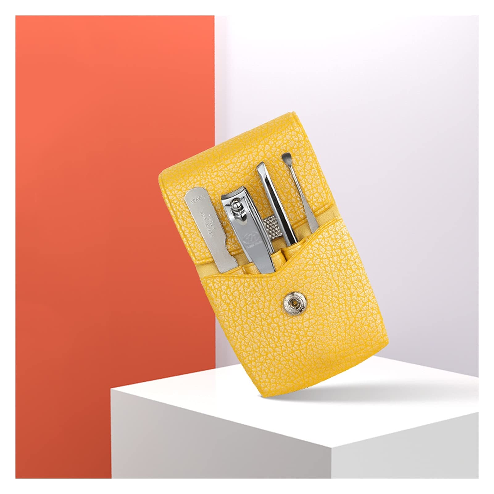 Profesional Cortaúñas Clippers de uñas portátil Mini Manicure Set Clav Skipper Set 4 en 1 Kit de aseo profesional de acero inoxidable con pinzas elige la mejor opción de regalo Set de Manicura