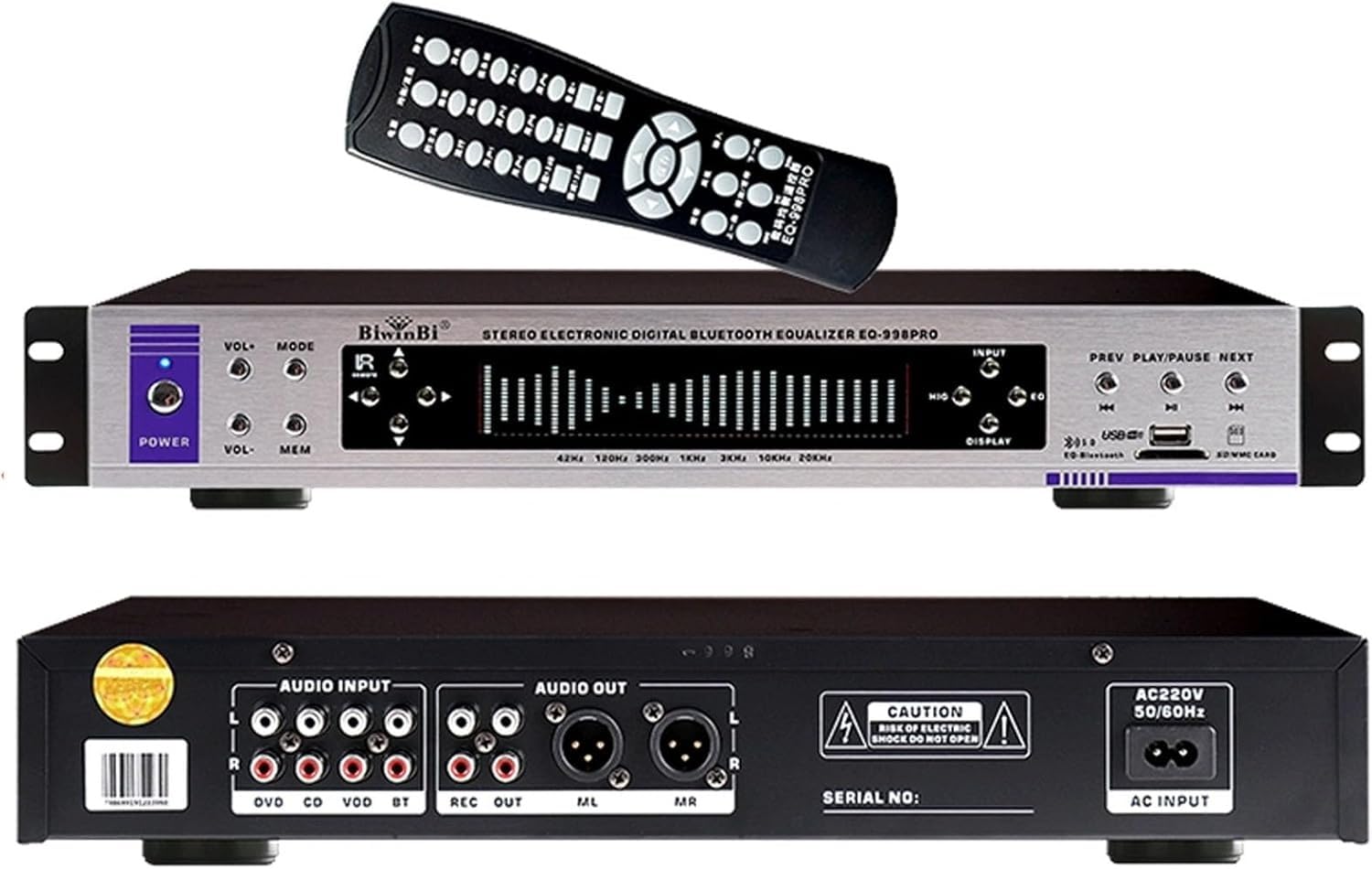 Equalizzatore Audio Grafico Digitale A 32 Segmenti