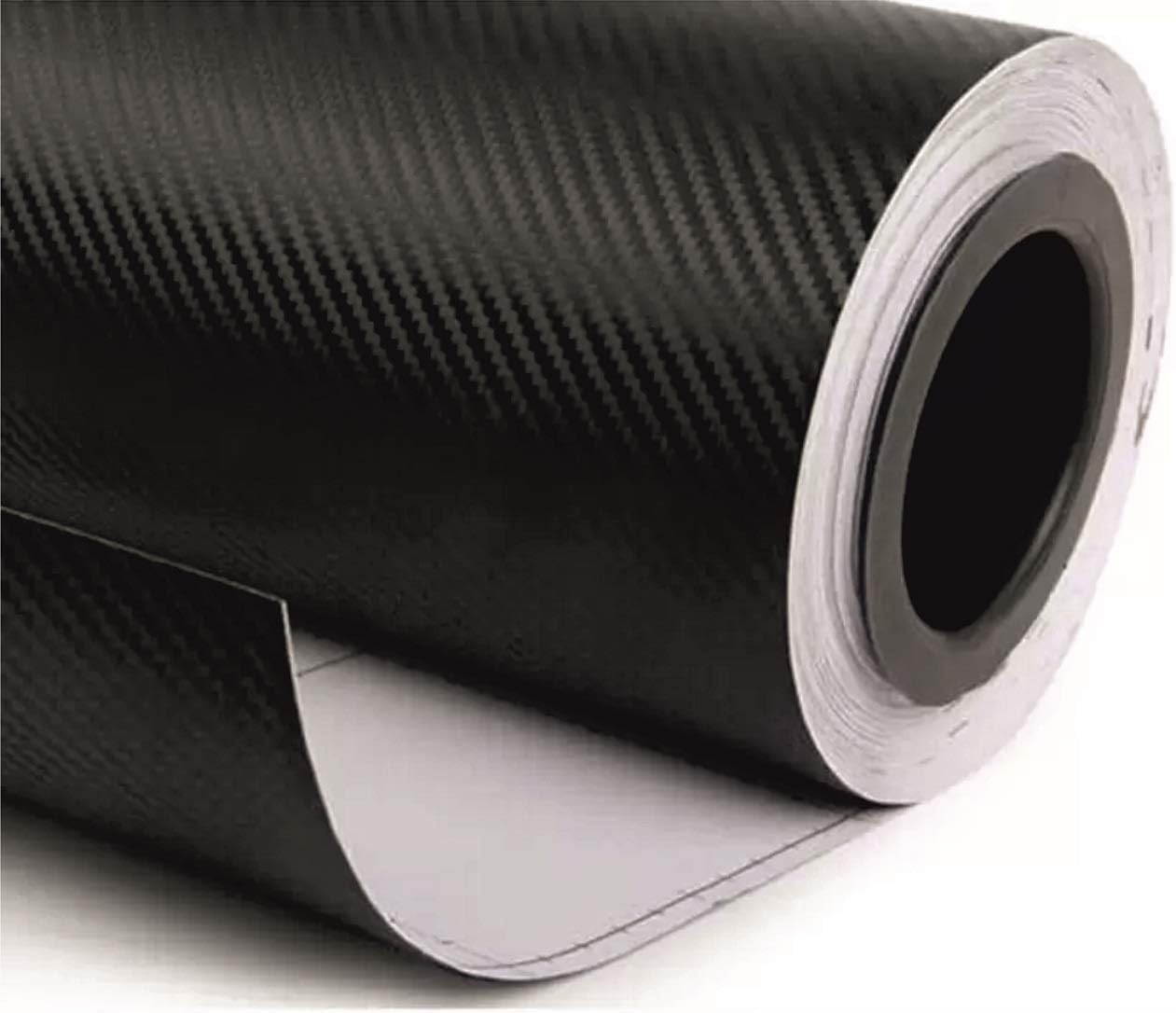 agog Vinyl Twill-Weave Matte Design Furniture Car Roll Film Sticker, Black, self adhesive
