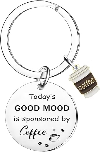 Coffee Keychain for Women Men Gifts for Coffees Lovers Coffee Themed Gift Coffees Accessories