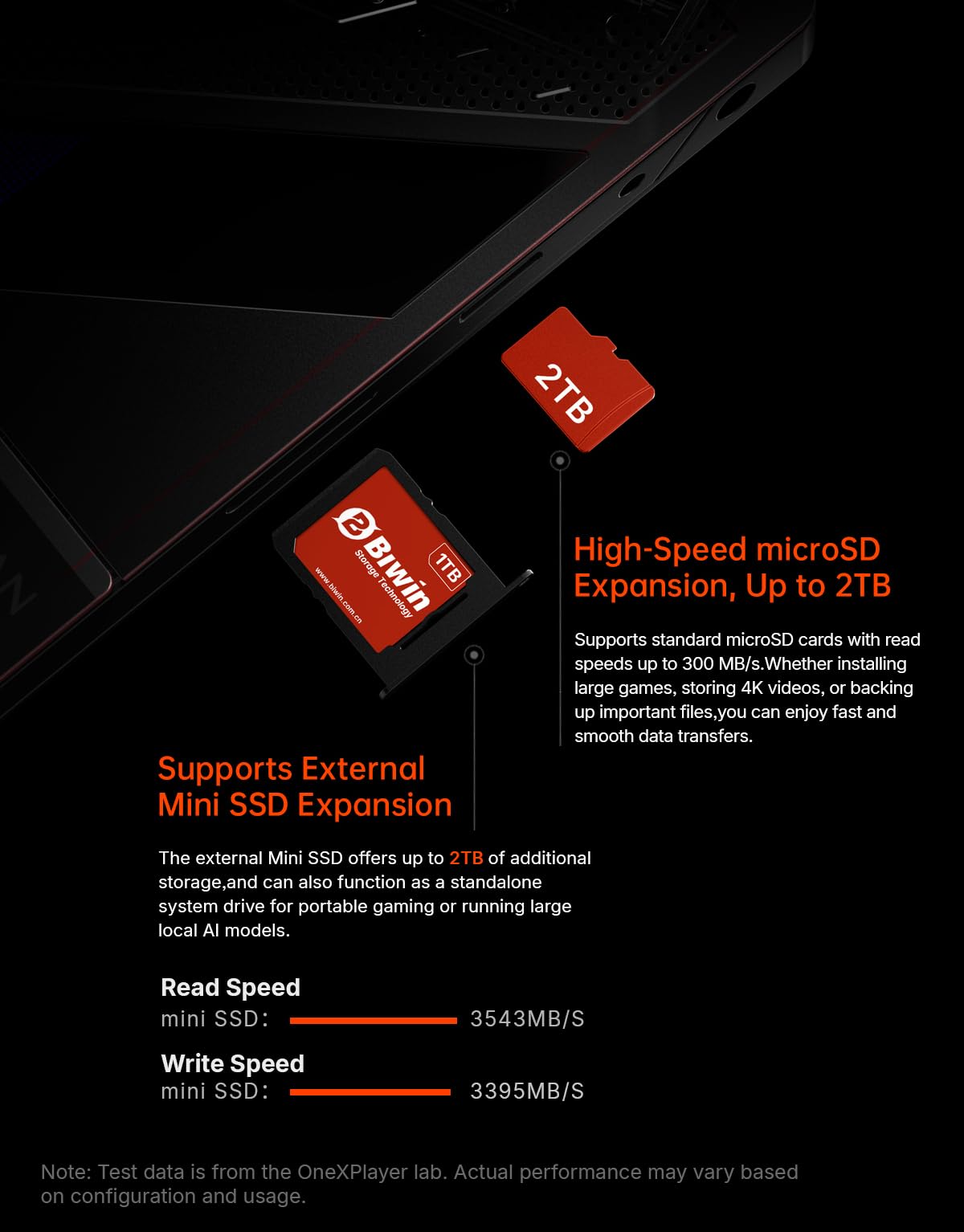 WEELIAO OneXPlayer - Laptop da gioco Super X con processore AMD Ryzen AI Max + processore Radeon 8060S 40 unità di elaborazione | Doppio slot SSD PCIe | Display da 14 pollici (64 GB di RAM + SSD da 1