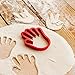 Suck UK Hand Cookie Cutter - Hand Shaped Novelty Cookie Cutter - Plastic Pastry Cutters - Funny Baking Tools & Accessories for Kids - Finger Shaped Funny Treats - Customised Gesture Cookies - Red