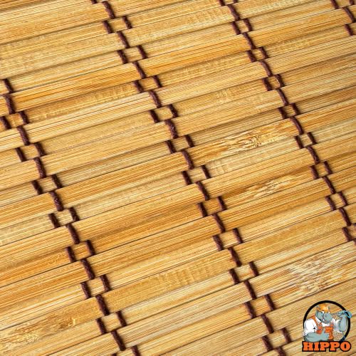 Image of HIPPO Bamboo Curtains - W-3FTXH-7FT Rope Mechanism Roll Up Down Indoor Bamboo Shade for Sun & Dust Protection for Home Window, Balcony, Restaurant, Hotel, Resort (Caramel)