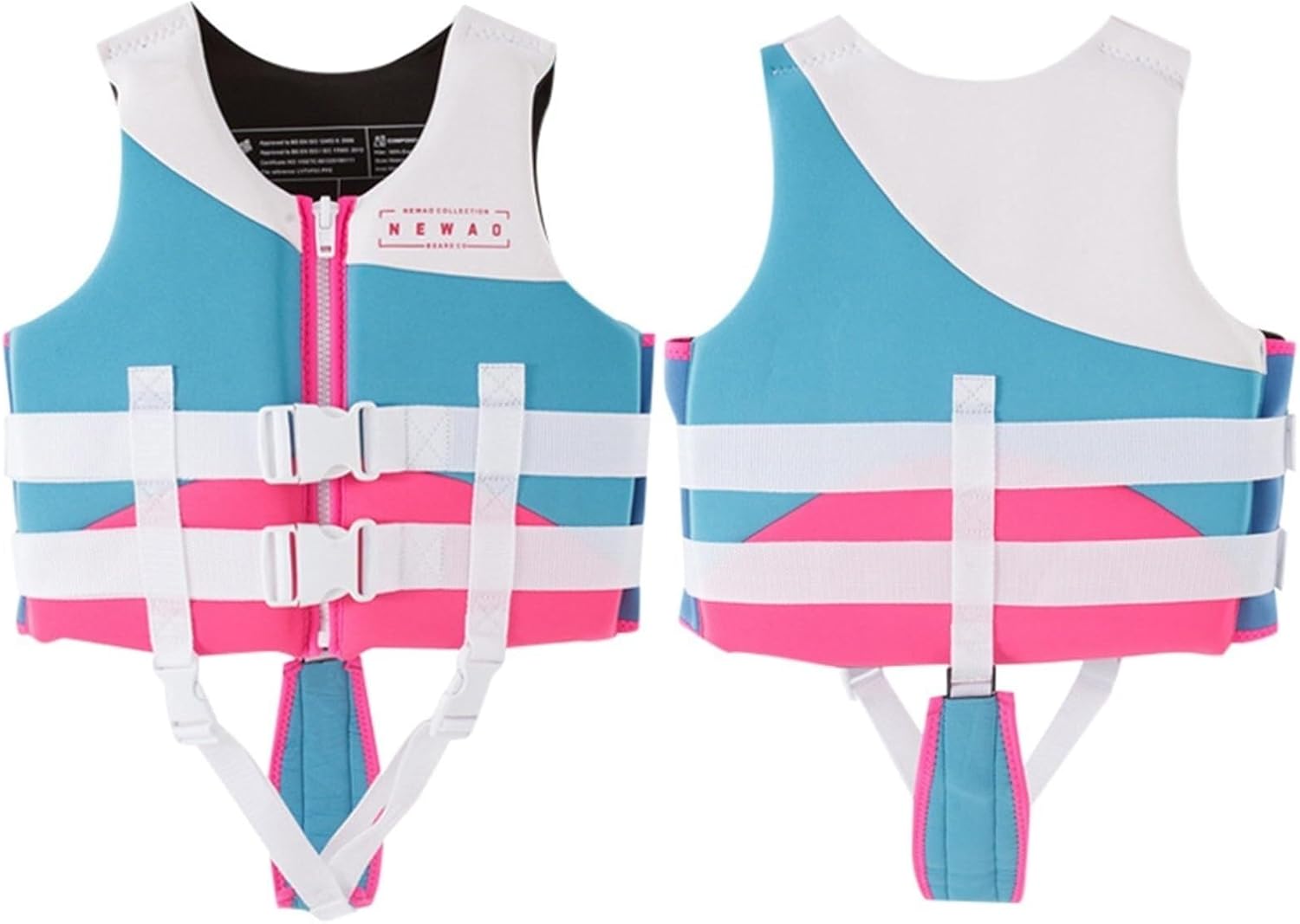 Children Swimming Vest with Zipper and Adjustable Belt, Strap, Baby Swimwear for Children's Sports, Swim Lessons(XX-Large (13-18years))