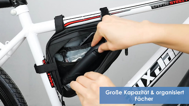 HUSOUE Fahrrad Rahmentasche 2,5L - Wasserdicht & Reflektierend Für Sicheres Fahren