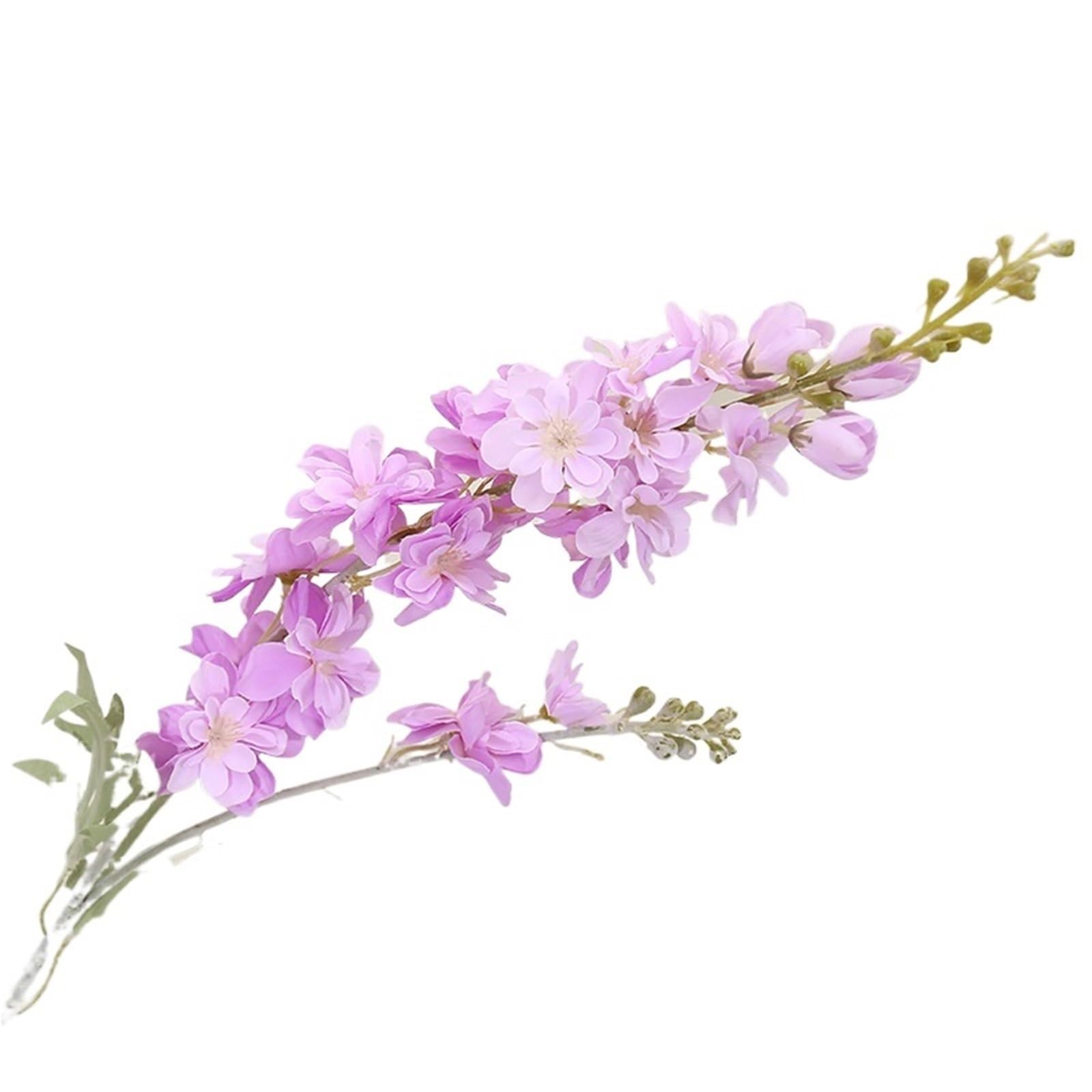 LuoAXINN Artificial Flower Branches 6pcs Blue Delphinium Artificial Flowers Long Stem Larkspur For Wedding Centerpieces Floral Arrangements Home Vase Decor(Color6)