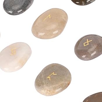 ルーンヒーリング Amazon.co.jp: ルーンストーン 25 個セット ヒーリング ルーン