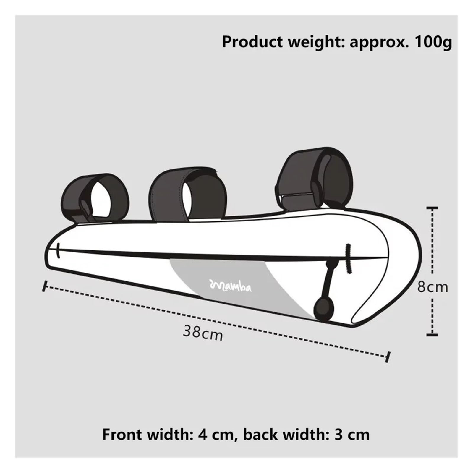 Xi Yu Borsa for tubo con telaio anteriore triangolare for bicicletta durevole e versatile da 1 pezzo