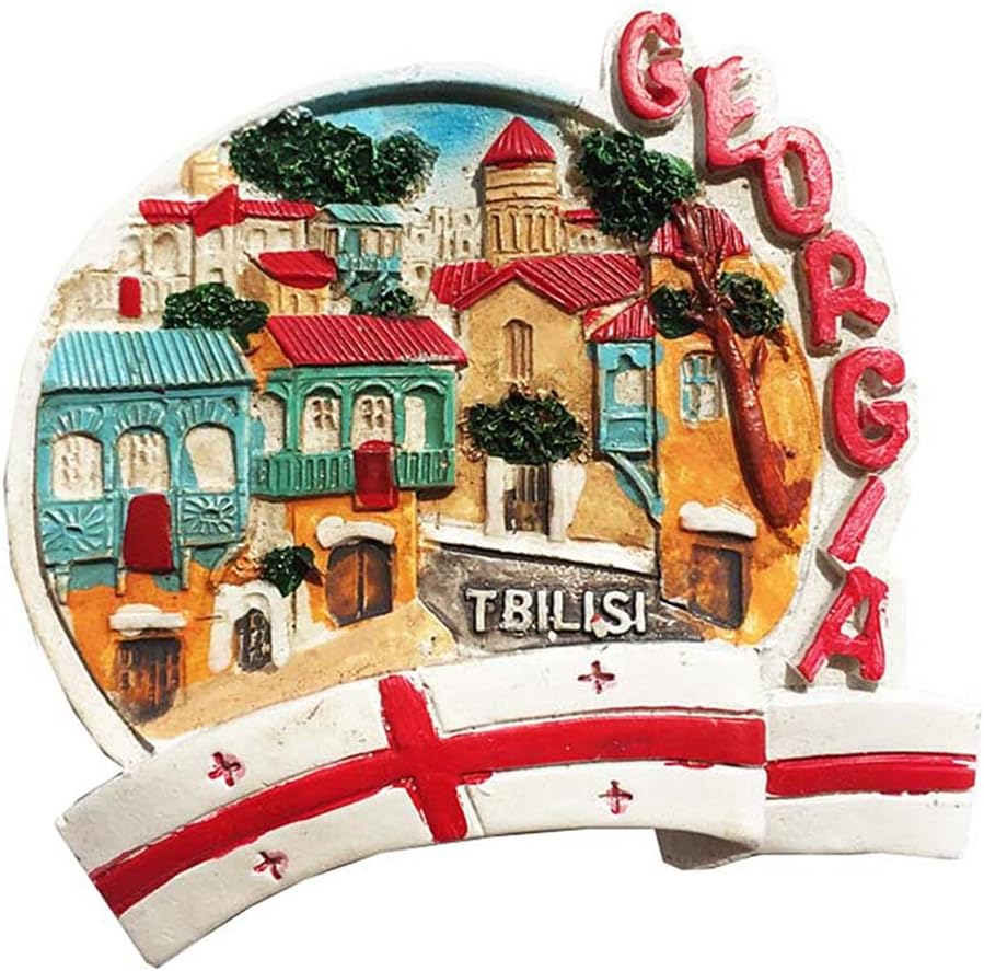 MUYU Magnet 3D Tbilisi Georgia Fridge Travel Souvenir Gift Home Kitchen Refrigerator Decoration ic Sticker Collection