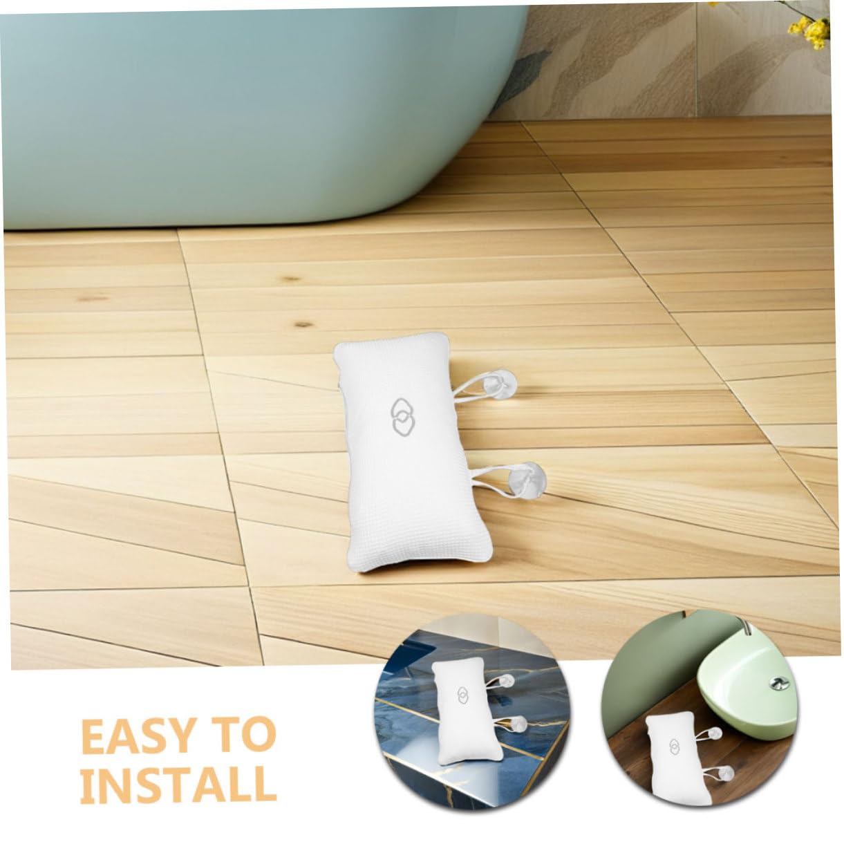 FOMIYES 3 Pezzi Cuscini Bagno Ergonomici con Ventose Supporto Rapido Asciutto per e Cuscino Vasca Bagno Hotel e Spa Design Elegante e Confortevole