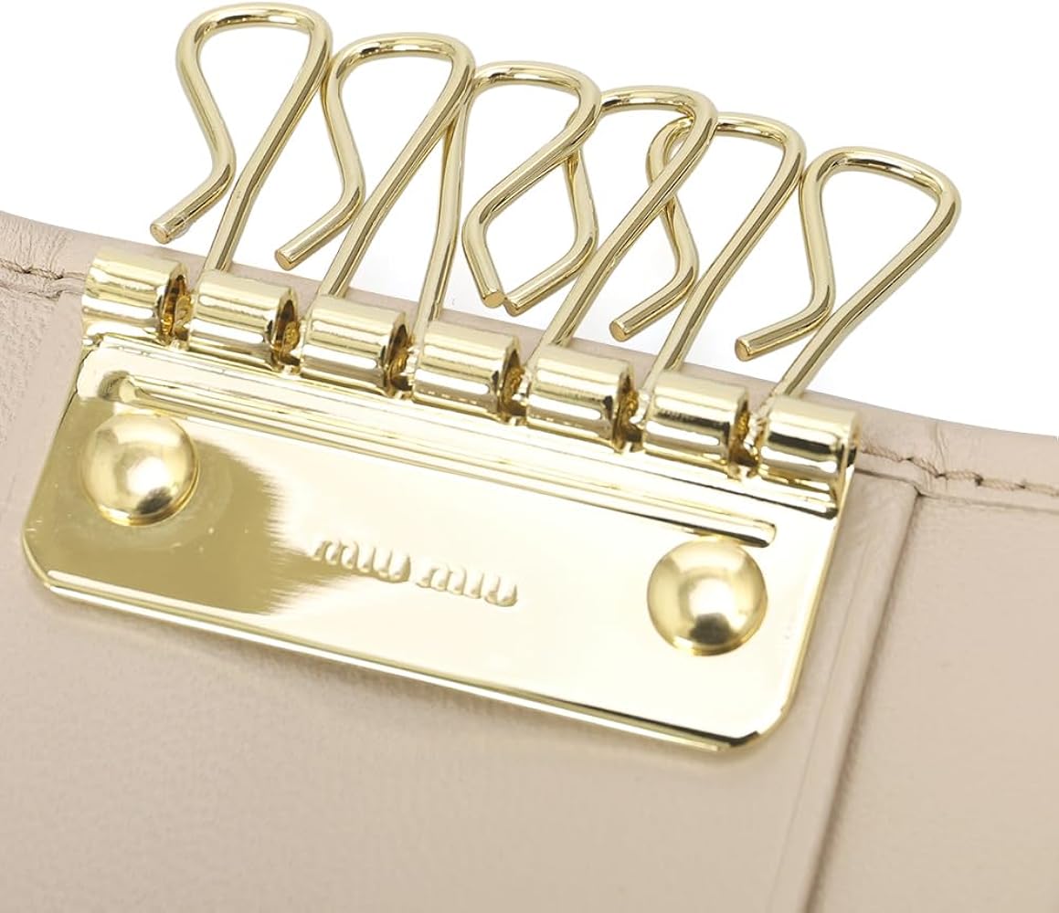 Amazon.co.jp: [ミュウミュウ] キーケース レディース 6連 キーリング