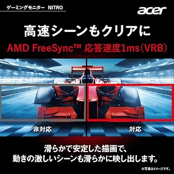 Amazon.co.jp: Acer ゲーミングモニター Nitro QG221QBbmiix