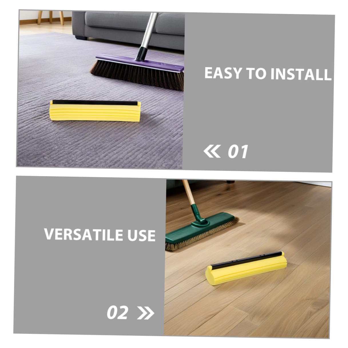 VALICLUD 4 Piezas Unidades Recambios Cabezales Fregona Pva Absorbentes para Limpieza Jardín Industrial