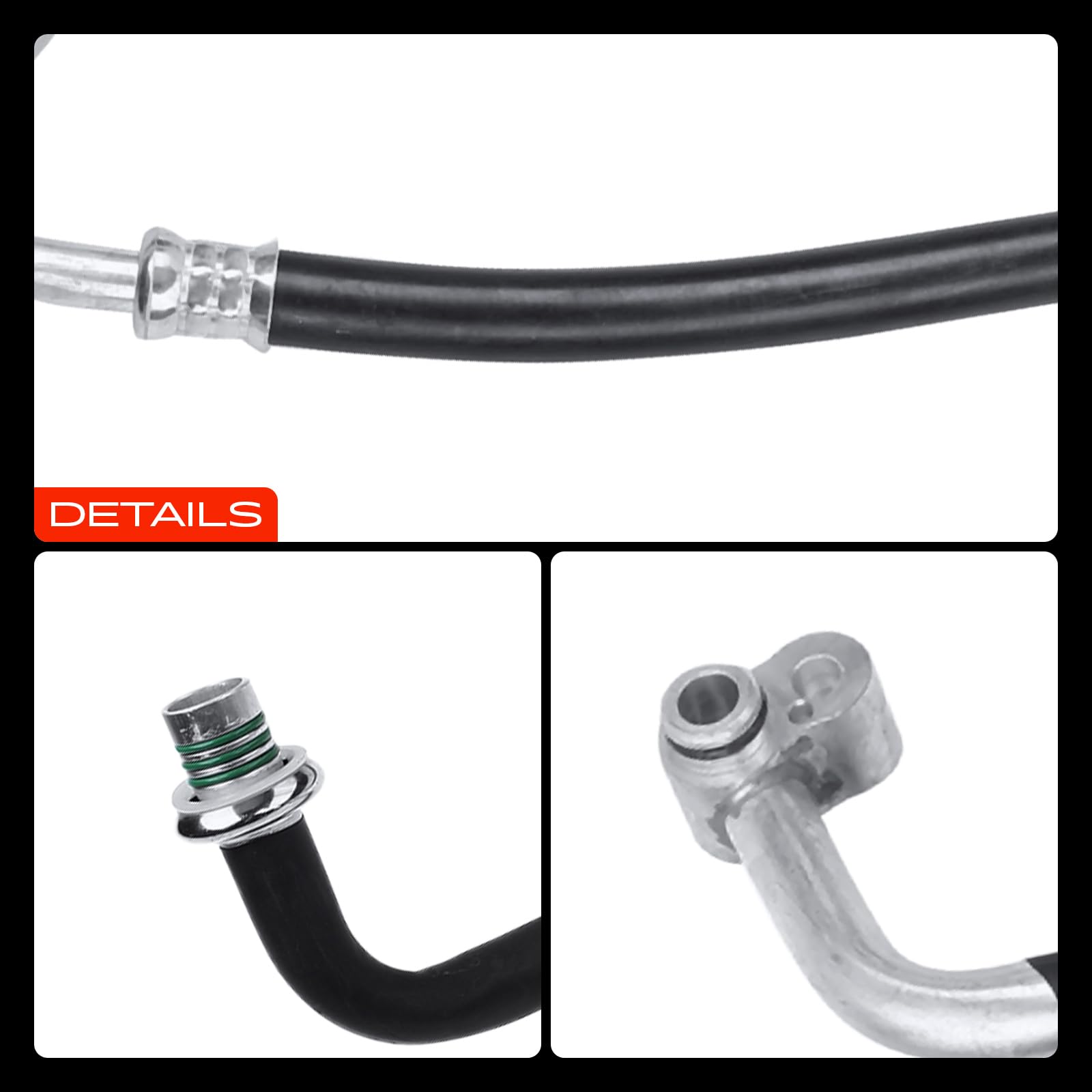 Frankberg Tubería de alta presión del aire acondicionado Dirección asistida Compatible con Galaxy WGR 1.9 TDi Shara.n 7M6 7M8 7M9 1.9 TDI Alhambr.a 7V8 7V9 1.9 TDi Shara.n 7M6 7M8 7M9 2.0 7M3820743AC