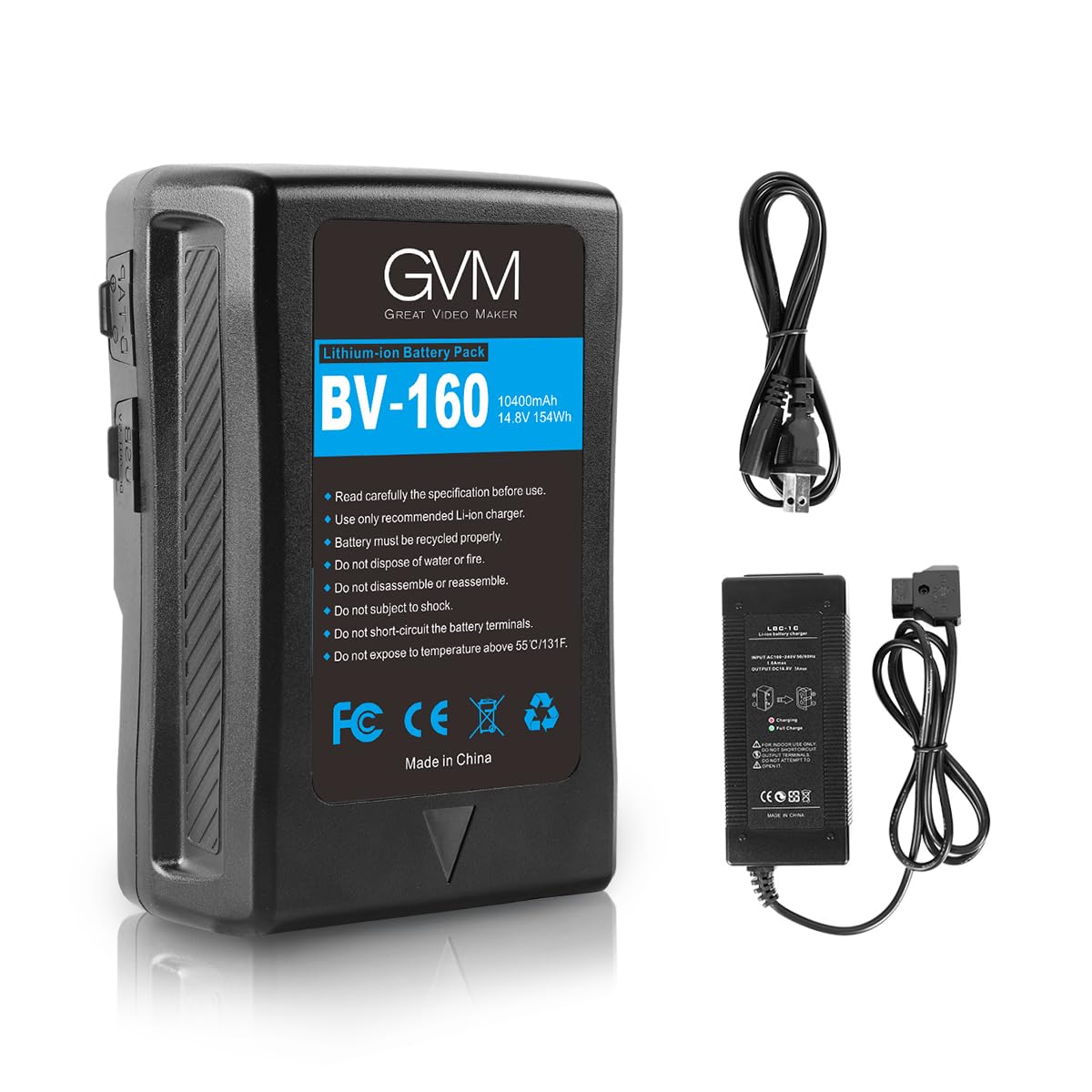 Amazon.com : GVM V-Mount Battery with D-Tap and DC Outputs,160WH