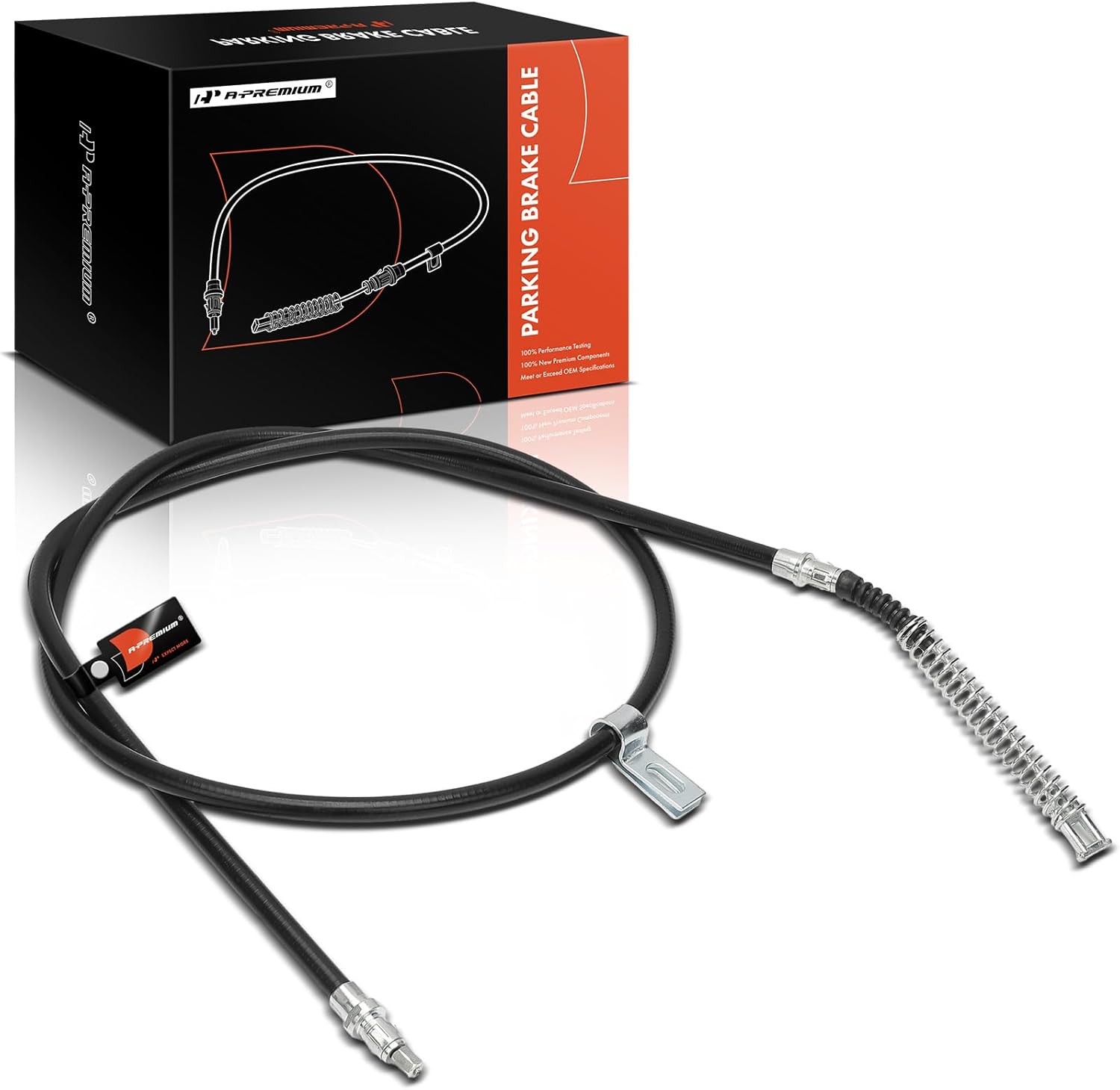 A-Premium Rear Driver Side Parking Brake Cable Assembly Compatible with Chevrolet & GMC Models: Silverado 1500, Silverado 1500 Classic, Silverado 2500, Sierra 1500, Sierra 1500 Classic, Sierra 2500