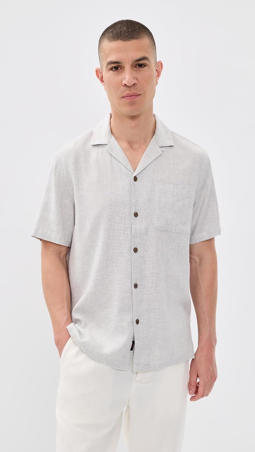 Faherty Men's Breeze Camp Shirt