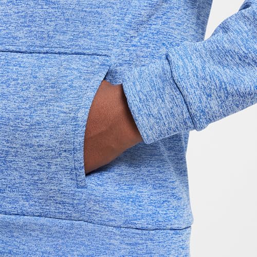 Nike Multi Stain Repel Big Kids' Therma-FIT Hoodie (HF4414-480, Game Royal/University Blue/Heather/White)4