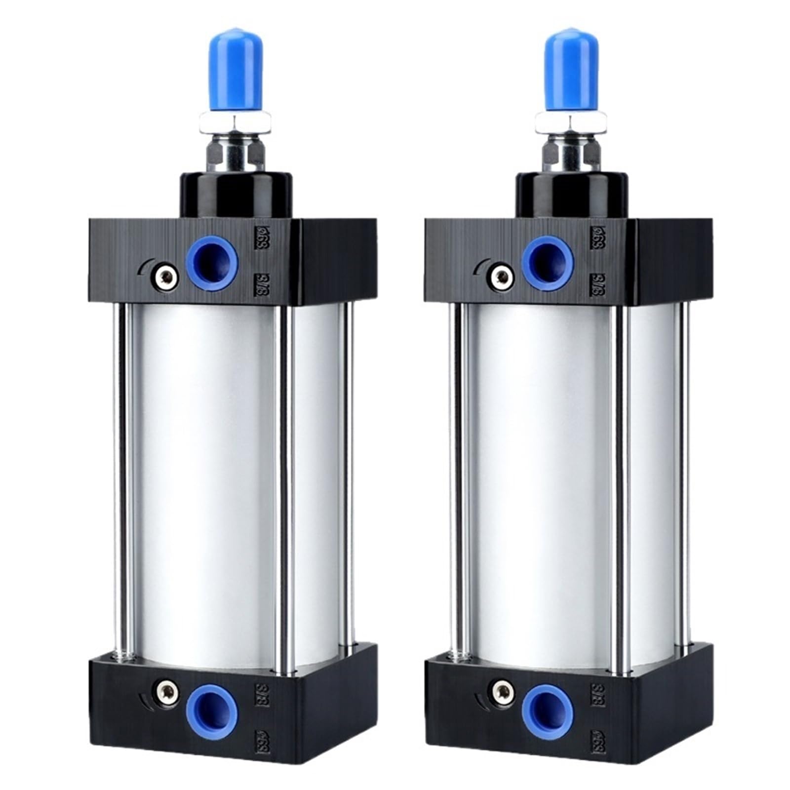 RCGKNNMUZ 1pcs SC32/40/50/63mm Bore Standard Air Pneumatic Cylinders Piston Double Acting 25-150mm Stroke Aluminum Alloy(Stroke 50mm,SC32 (Bore 32mm))