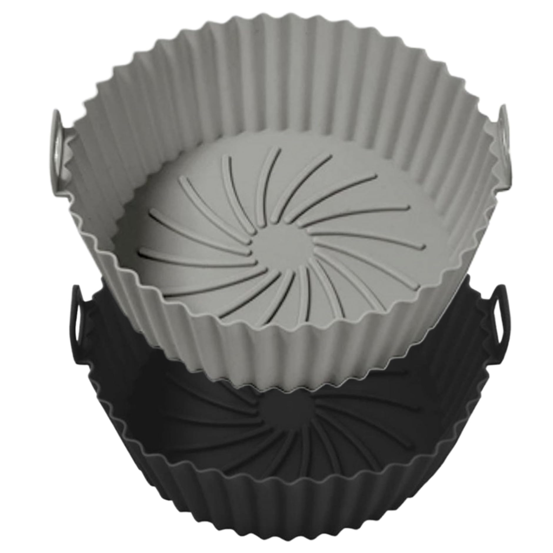 Faroby Silicone Air Fryer Liners Airfryer Basket Liner 8'' Round Air Fryer Inserts Reusable Oven Liner, 2PCS