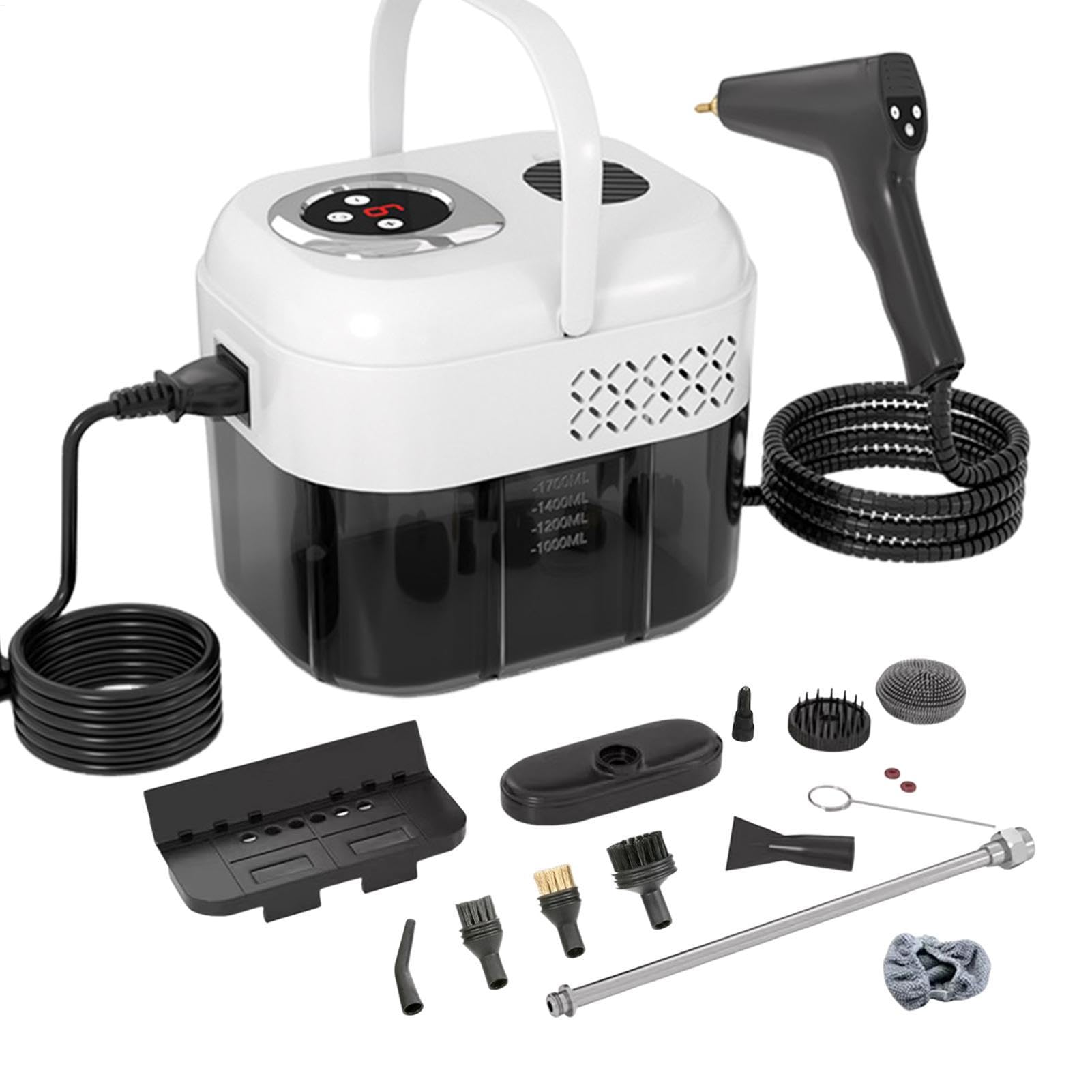 Limpiador a Vapor Multiusos 6 niveles de extracción de suciedad portátil | Limpiador a vapor para el baño para tapicería, azulejos, diván, muebles, alfombras, suelos de madera maciza, so