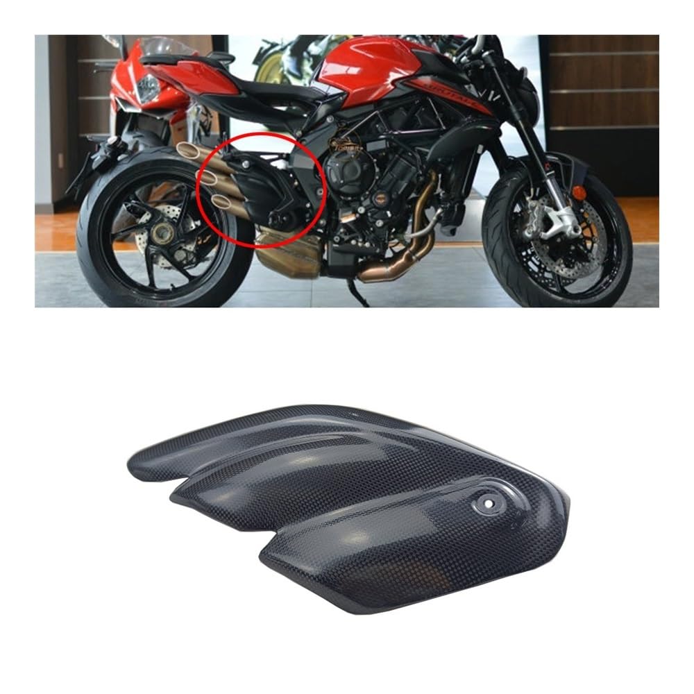 Moto Bouclier Thermique Couvercle De Coque De Protection Thermique pour Silencieux D'échappement De Moto, pour F3 Brutale 675/800 Dragster Rivale 800