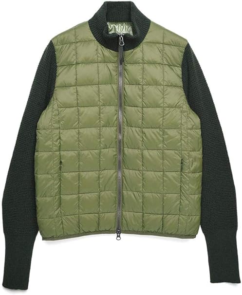 Amazon タイオン インナーダウン オフィシャル レディース ハイネックwジップニットスリーブ ダウンジャケット Taion W102sn コート ジャケット 通販