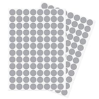Vista 8 de uxcell 1 Hoja/140 Piezas de Pegatinas para Cubrir Agujeros de Tornillo, 12 mm de Diámetro, PVC Autoadhesivas, Tapas a Prueba de Polvo para Muebles