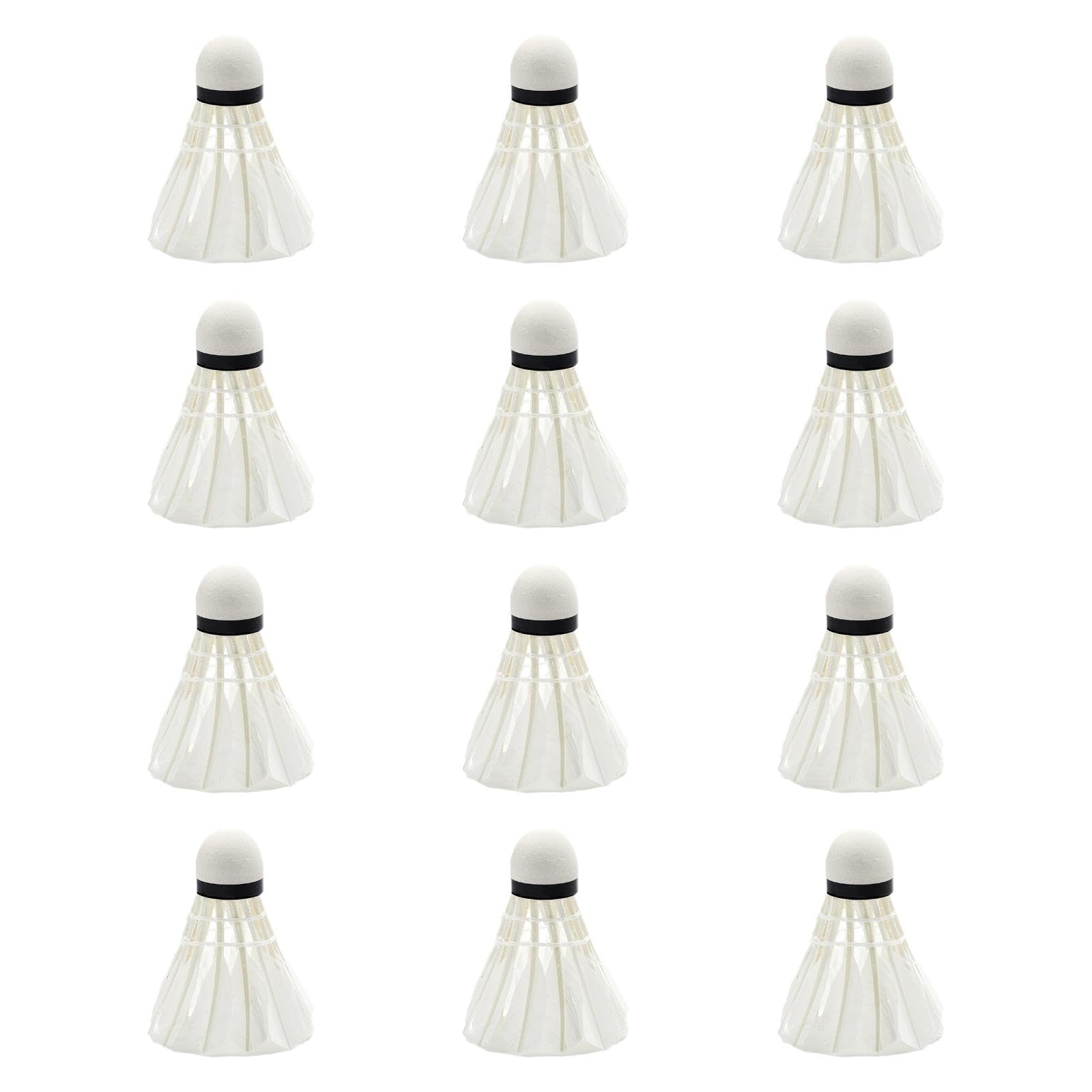 kowaku Duck Feather Badminton Shuttlecocks, Badminton Birdie, Accessories,Training Balls,Badminton Balls for Indoor,Training Outdoor, 12pcs