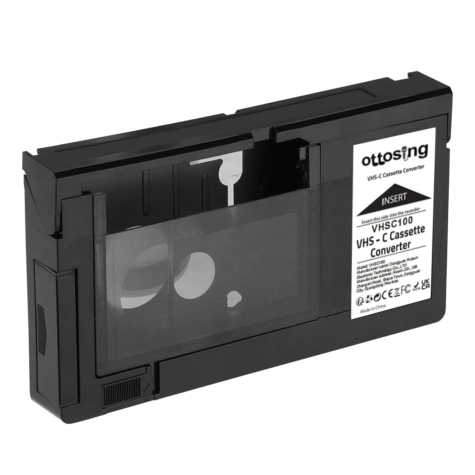 VHS-C Bandkassettenadapter für Camcorder Motorized VHS VHS-C auf VHS - Ideal für Videorecorder, Videokassettenspieler und VHS auf Digital Converting