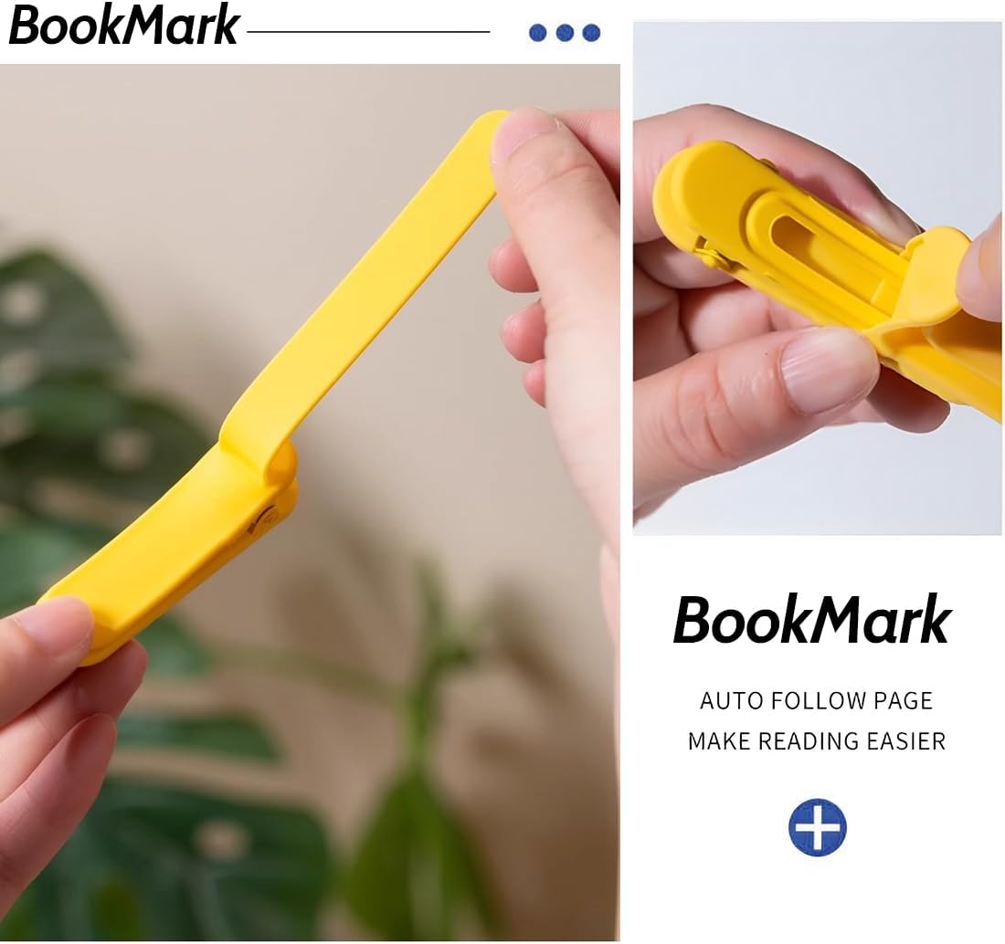 KOLZEMV Lot de 3 Marque-pages Innovants en Silicone - Marquage Automatique des Pages pour Lecteurs et Étudiants - Image secondaire