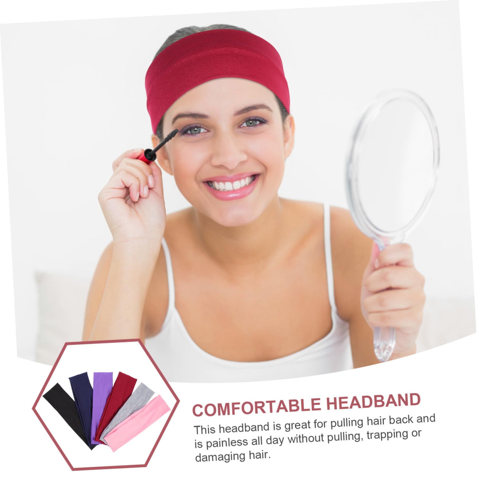 BESPORTBLE 30 Pièces Bandeau De Sport en Cours D'Exécution Bandeau De Cheveux De Sport Élastique Maquillage Bandeaux Yoga Enveloppe De Cheveux Bandeau De Cheveux De Salon Douche