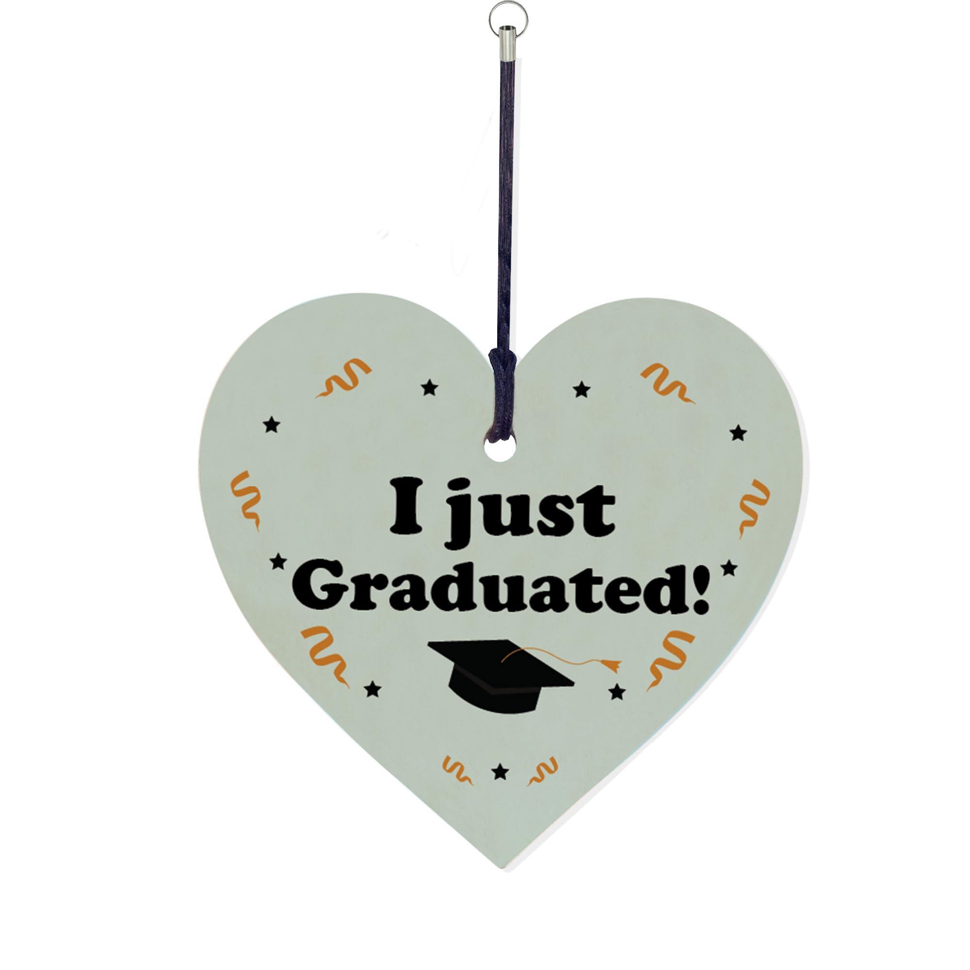 RED OCEAN Novelty Graduation Gift Wood Keyring I JUST GRADUATED Graduation Gift For Daughter Son Keepsake Congratulations Gifts