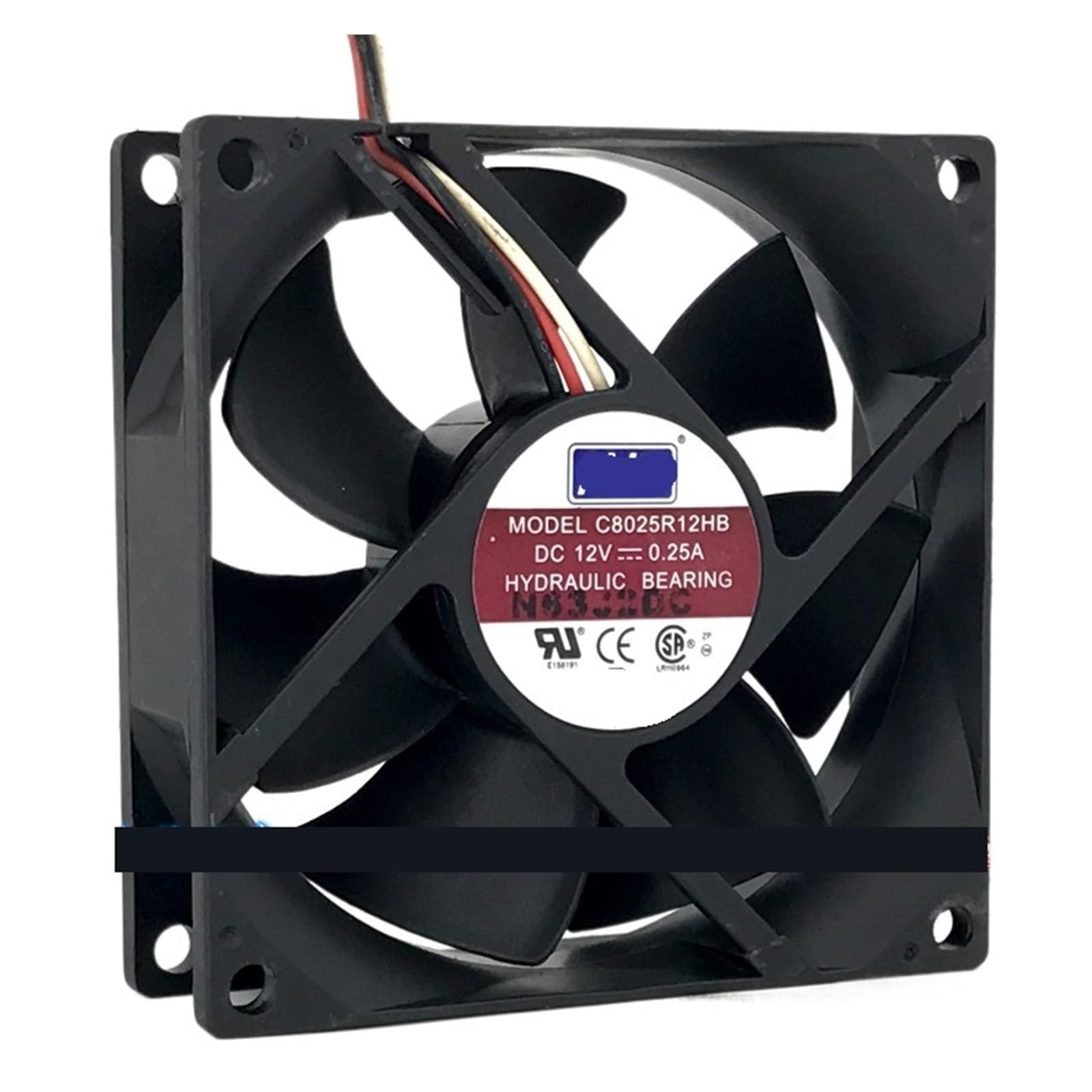 Ventilateur de refroidissement C8025R12HB 12V pour remplacer un ventilateur de PC bruyant ou en panne
