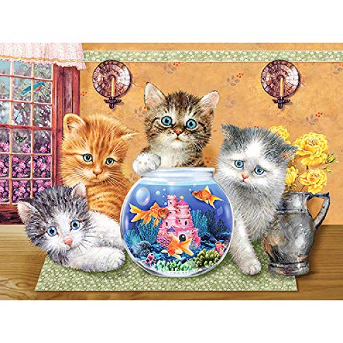 Broderie diamant 5D chat kit de mosaïque cadeau idéal pour créatifs - 2