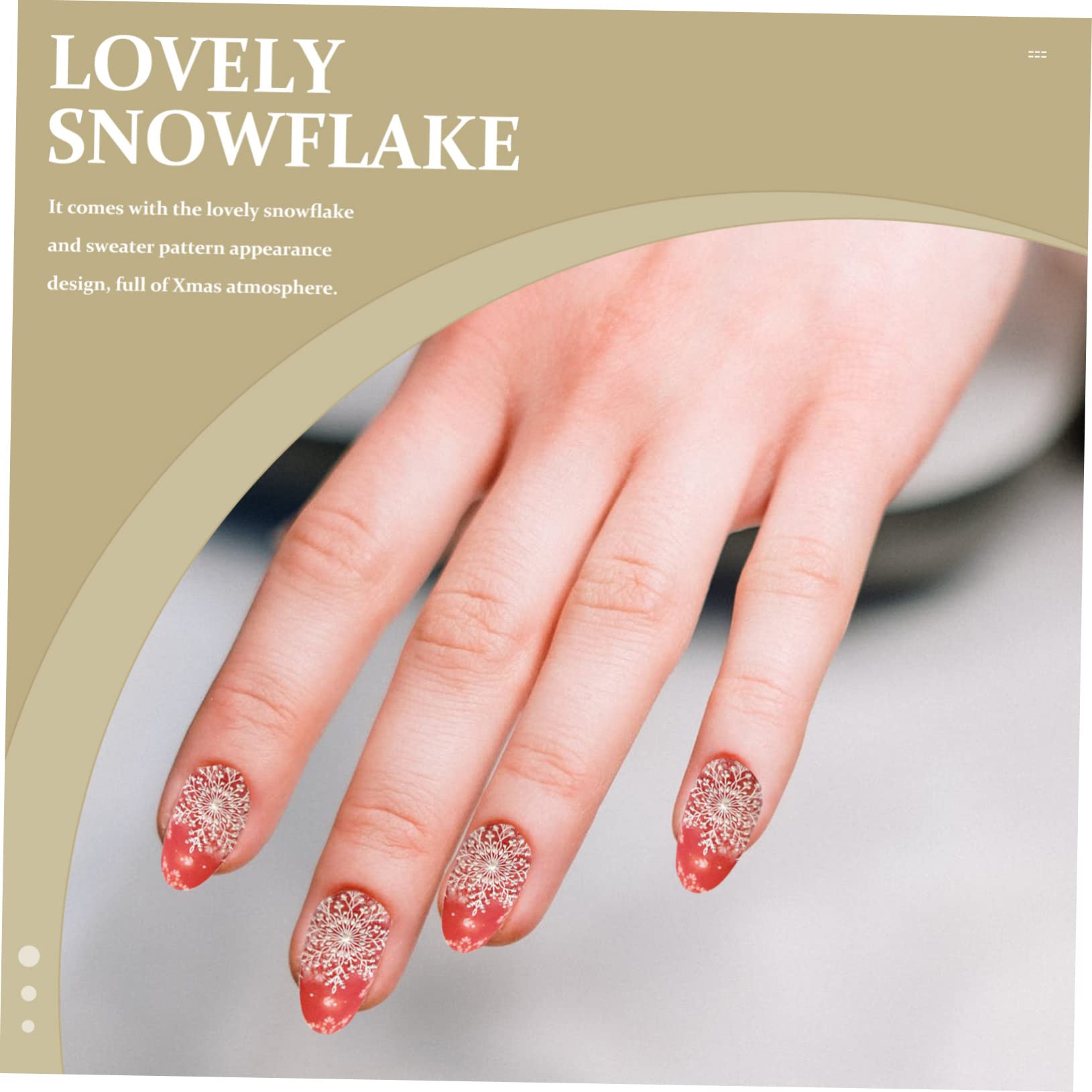 8 Set Adesivi Unghie Natalizi Stickers Nail Art Autoadesivi per Diy Unghie Decorazioni Natalizie Facili Applicare Stili Casual Random