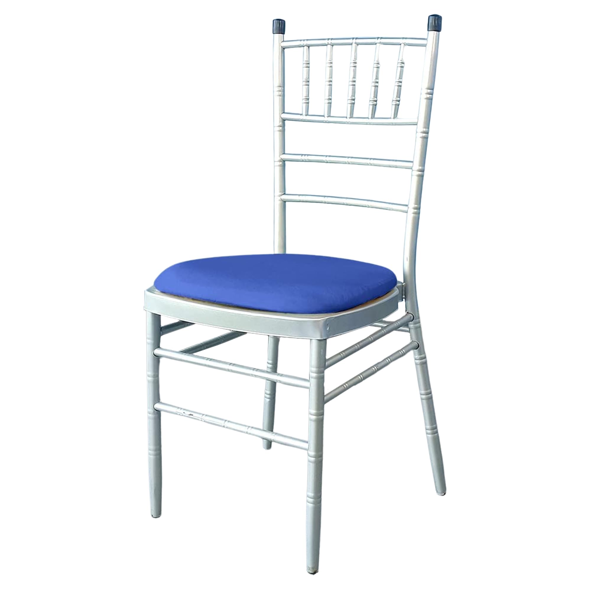 WedDecor Stretchable Spandex Chair Seat Covers, Royal Blue, 20pcs — image 1